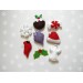 24 advent ornaments  PDF pattern Easy felt Christmas ornament pattern