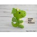 Dragon felt pattern PDF Cute Fantasy toy sewing tutorial Christmas ornament