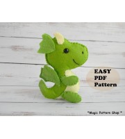 Dragon felt pattern PDF