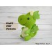 Dragon felt pattern PDF Cute Fantasy toy sewing tutorial Christmas ornament