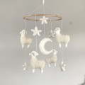 Lamb baby  crib mobile Sheep nursery mobile Neutral nursery decor Baby shower gift