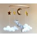 Dragon Baby Mobile Gender neutral baby mobile Fantasy nursery decor