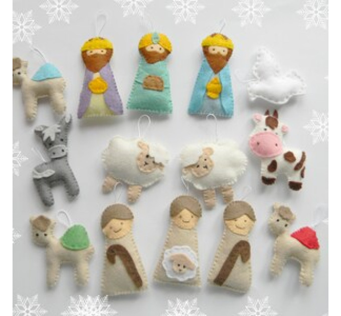 PDF pattern Nativity set ornaments Nativity set scene Christmas ormaments
