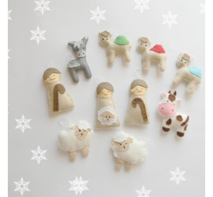 PDF pattern Nativity set ornaments Nativity set scene Christmas ormaments