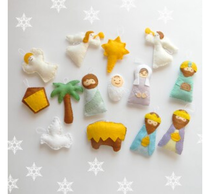 PDF pattern Nativity set ornaments Nativity set scene Christmas ormaments