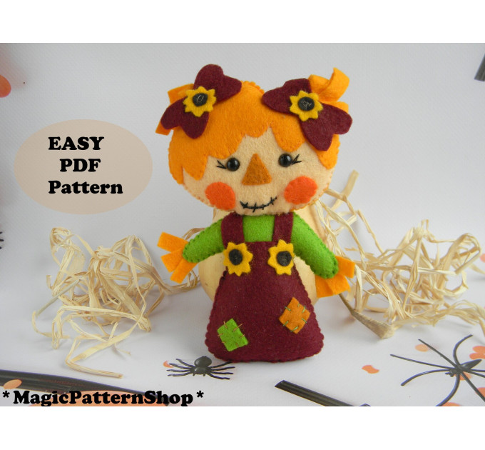 Sewing pattern Mr Mrs Scarecrow PDF tutorial