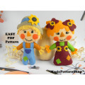 Sewing pattern Mr Mrs Scarecrow PDF tutorial