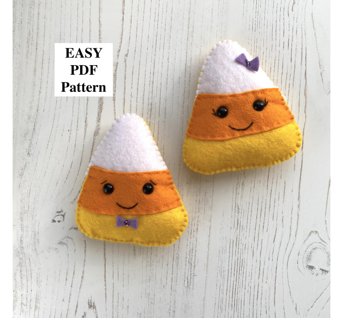 Candy Corn ornament PDF Pattern