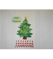 Christmas Tree Advent Calendar Felt Sewing PDF Pattern 