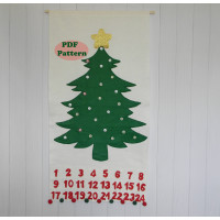 Felt Christmas Tree Advent Calendar PDF Pattern