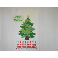 Christmas Tree Advent Calendar Felt Sewing PDF Pattern 