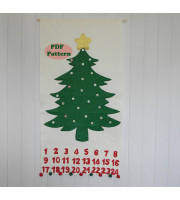 Christmas Tree Advent Calendar Felt Sewing PDF Pattern 