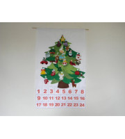Christmas Tree Advent Calendar with 24 Ornament