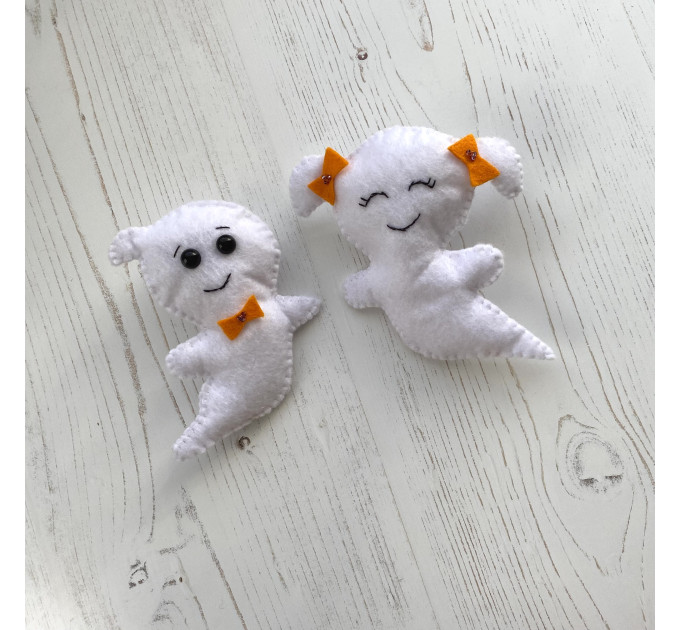 Easy PDF pattern Felt Ghost ornament