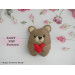 Felt Bear Ornament PDF Pattern. DIY Valentine Decor