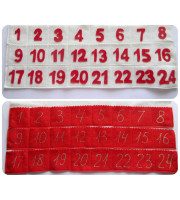 Felt Christmas Tree Advent Calendar PDF Pattern + ornaments