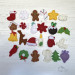 Felt Christmas Tree Advent Calendar PDF Pattern + ornaments