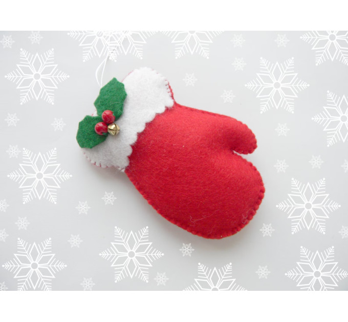 Felt Mitten Christmas Ornament Pattern: Easy Sewing (PDF Pattern)