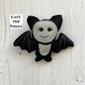 Felt bat ornament PDF Pattern