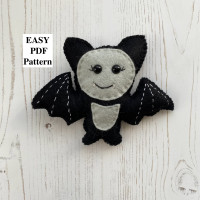 Felt bat ornament PDF Pattern