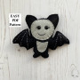 Felt bat ornament PDF Pattern