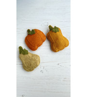 Felt pumpkin PDF pattern ornaments autumn decoration