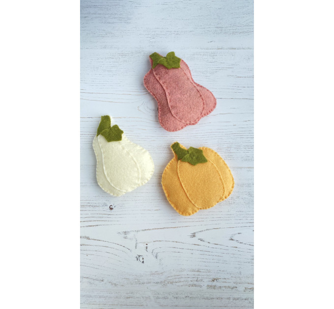 Felt pumpkin PDF pattern ornaments autumn decoration