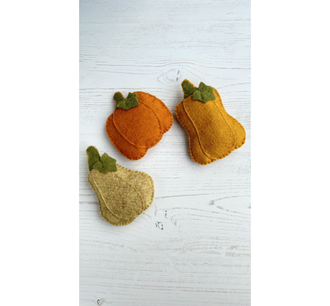 Felt pumpkin PDF pattern ornaments autumn decoration