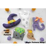 Halloween Felt sewing pattern PDF