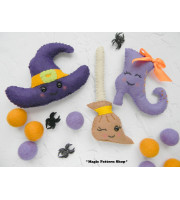Halloween Felt sewing pattern PDF