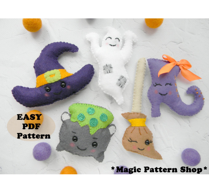Halloween Felt sewing pattern PDF