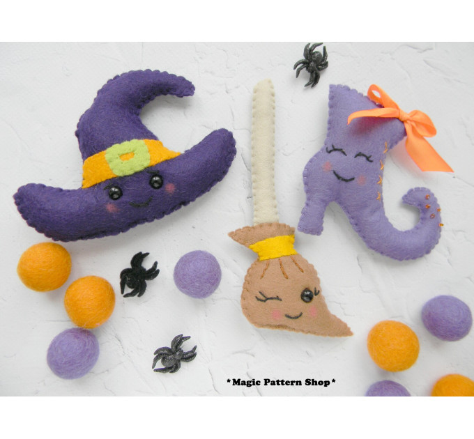 Halloween Felt sewing pattern PDF