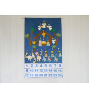Nativity Advent Calendar + 24 christmas Ornaments 