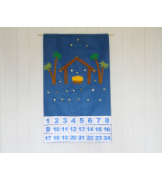 Nativity Advent Calendar + 24 christmas Ornaments 