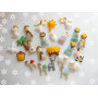 Nativity christmas ornament set 24