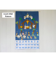 PDF Nativity Advent Calendar + 24 christmas Ornaments