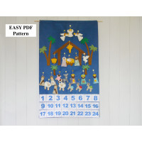 PDF Nativity Advent Calendar + 24 christmas Ornaments