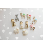 PDF Nativity Advent Calendar + 24 christmas Ornaments