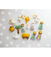 PDF Nativity Advent Calendar + 24 christmas Ornaments