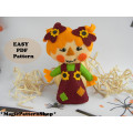 PDF Pattern Harvest Scarecrow Raggedy Doll