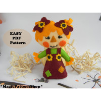 PDF Pattern Harvest Scarecrow Raggedy Doll