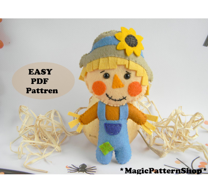 Sewing pattern Mr Mrs Scarecrow PDF tutorial