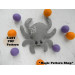 Spider felt ornament pattern