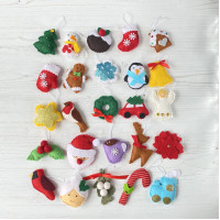 set 25 advent calendar ornaments 
