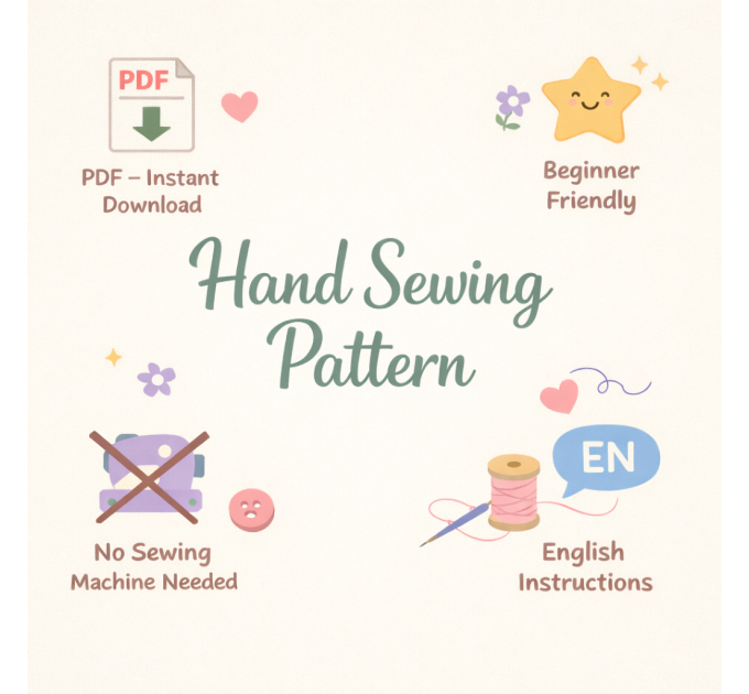 Felt Love Letter Pattern: Kawaii Valentine's Day DIY (PDF Pattern)