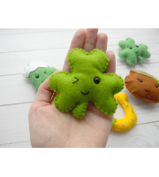 Felt Shamrock Ornament PDF Pattern: St. Patrick's Day Sewing (Digital Download)