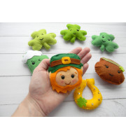 Felt St. Patrick's Day Ornament Pattern Set: