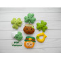 Felt St. Patrick's Day Ornament Pattern Set: