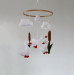 Minimalist Felt Goose Baby Mobile – Neutral Nursery Bird Decor