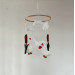 Minimalist Felt Goose Baby Mobile – Neutral Nursery Bird Decor